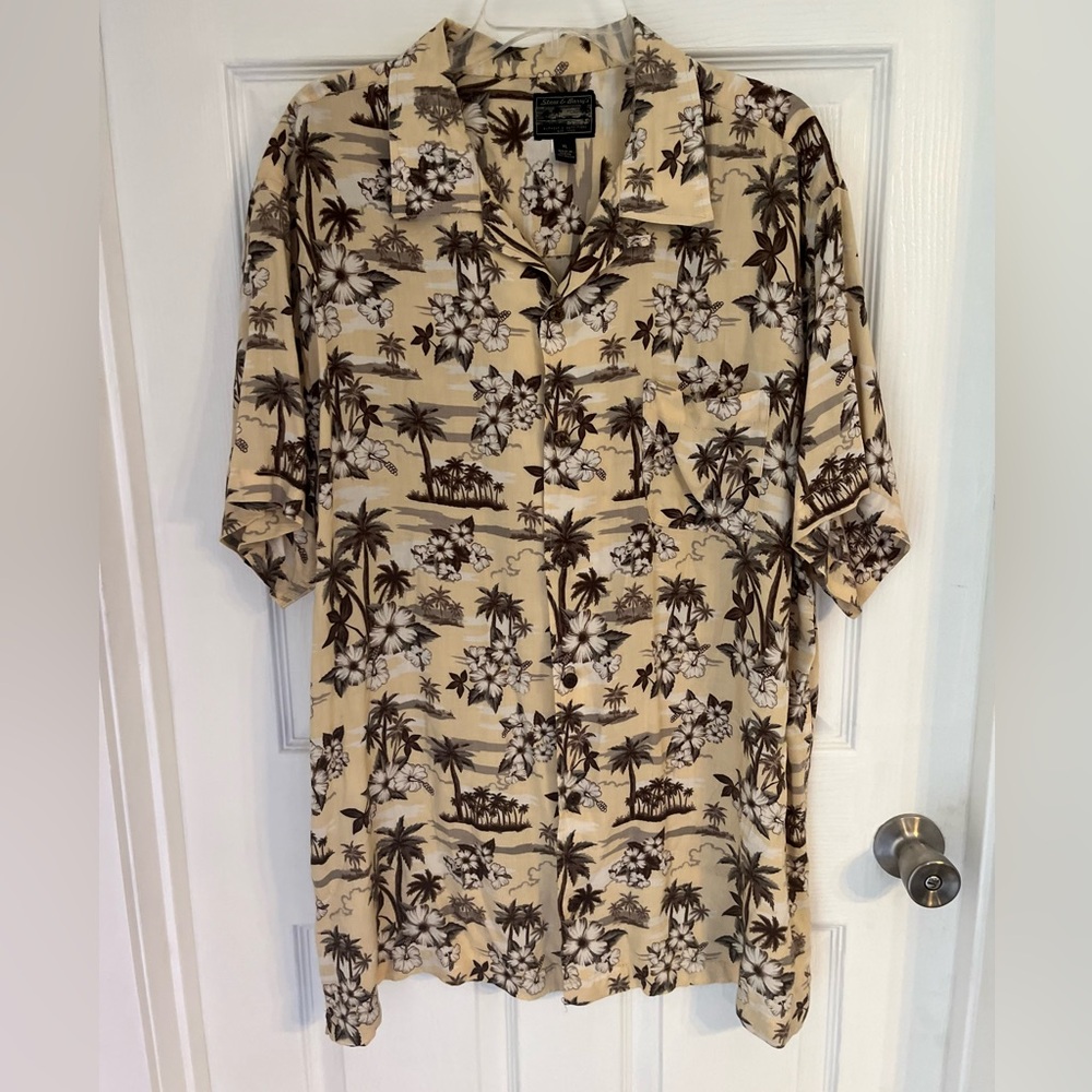 Steve & Barry’s tropical print shirt